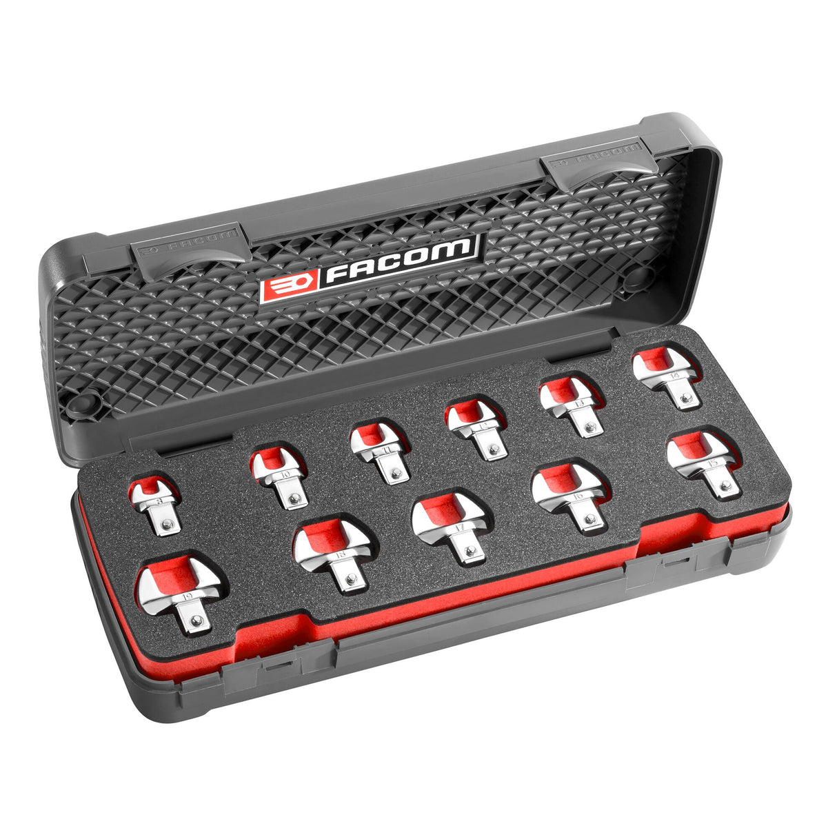 8mm - 19mm (9mm x 12mm Drive) Open End Torque Bit Set