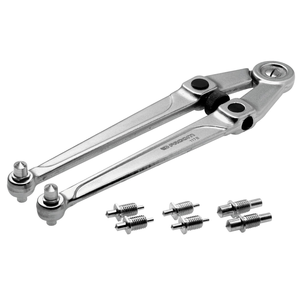 NUT WRENCH - 117.B - Compass Adjustment - Removable hooks - 245 mm