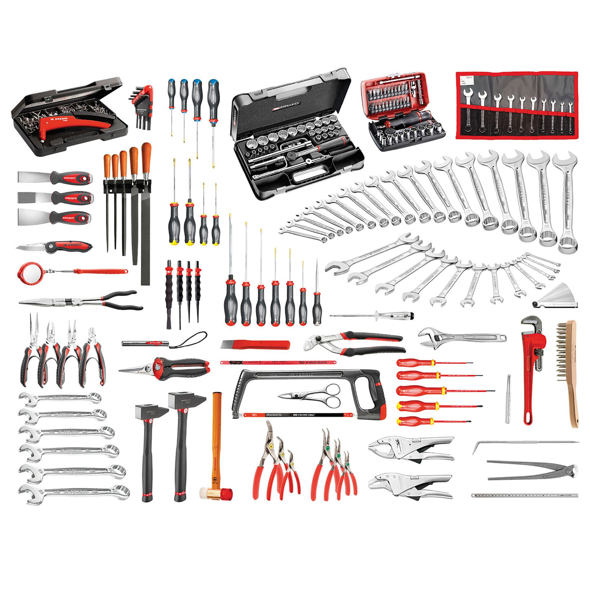 4-Drawer Metal Tool Chest With Metric Mechanic Set (200 pc.)
