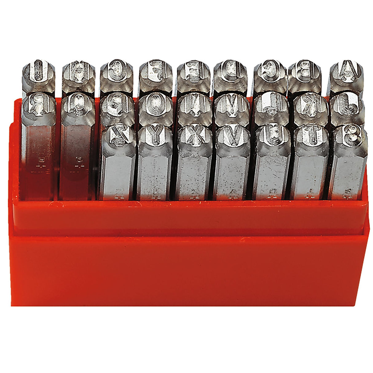 Set of 26 pieces carbon steel letter punches 3 mm