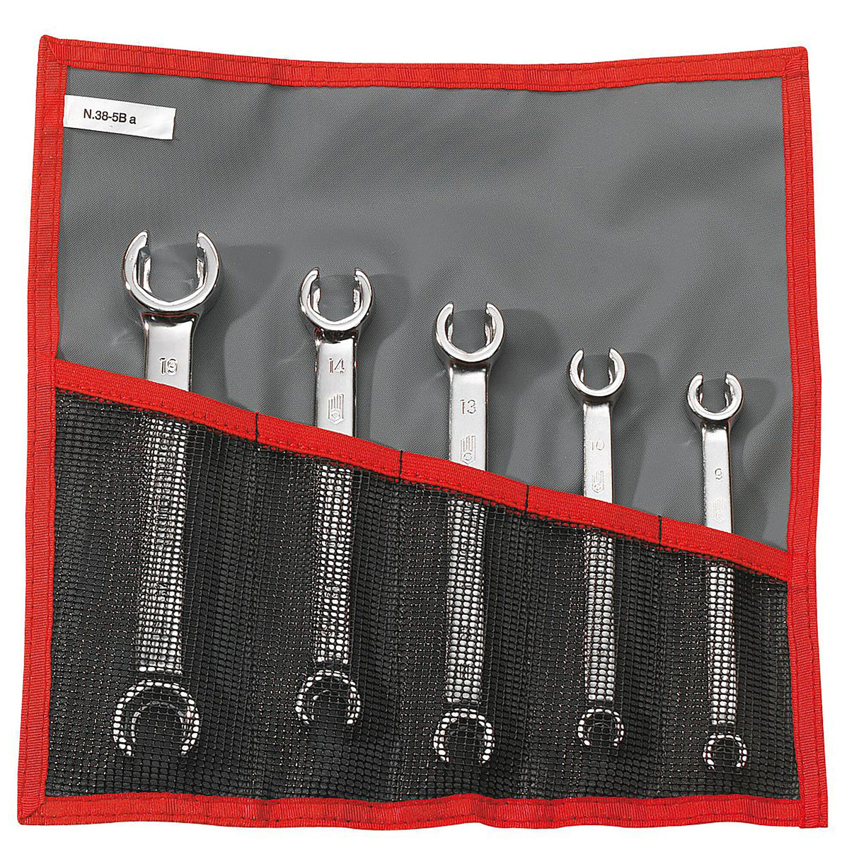 FLARE NUT WRENCHES - 43 - Short Handle - Roll Bag - 5 pc.