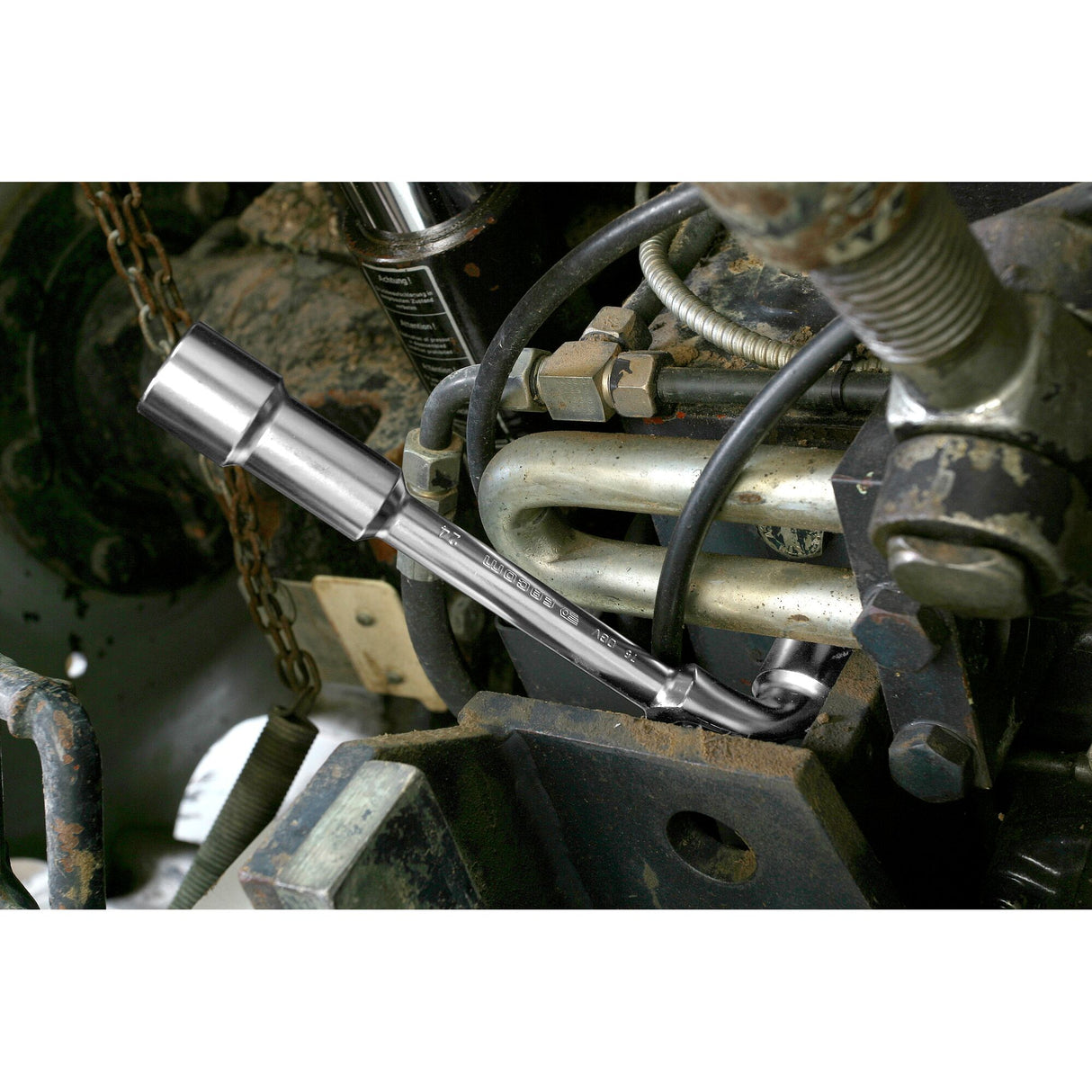 75 - Forged Angled Open-Socket Wrenches, 6 x 6 point, Metric