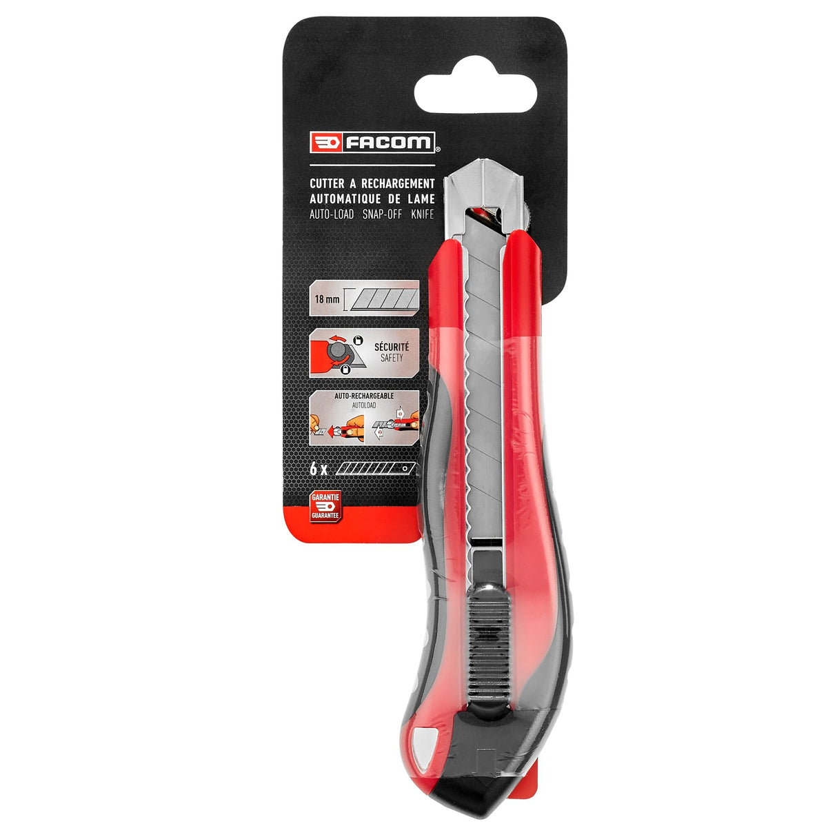 Snap knife auto reload, 18 mm