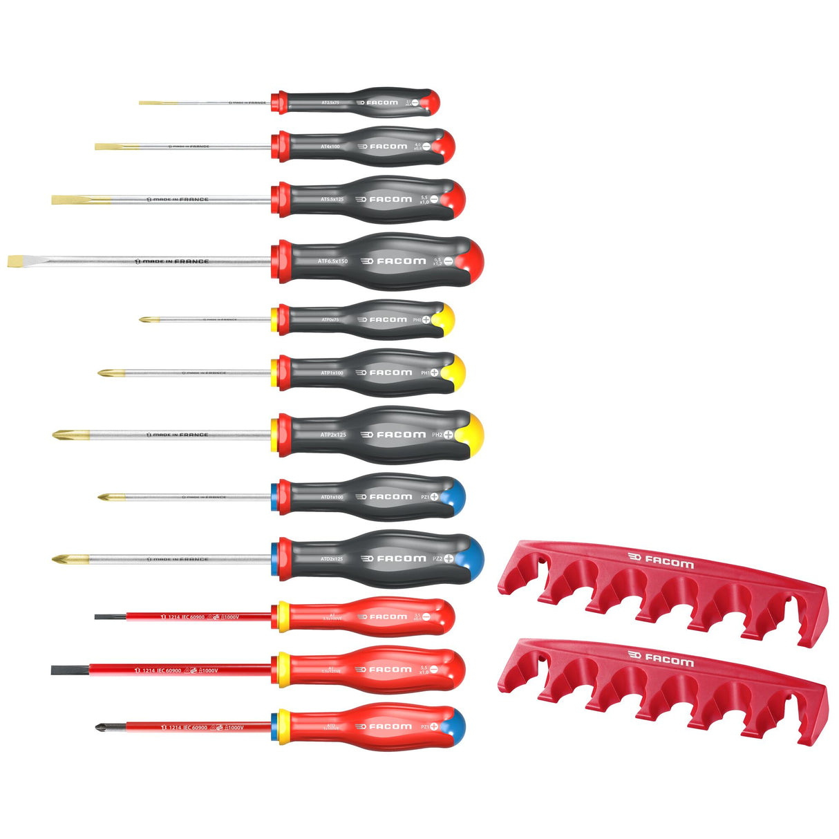 PROTWIST® Screwdriver sets, 2 racks, 12 pieces