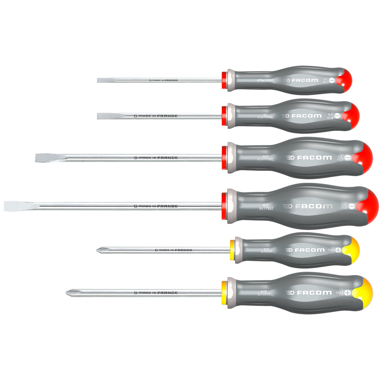 Insulated PROTWIST® BORNEO® 1000V Insulated Screwdriver Set for Mixed Head Phillips® Pozidriv® (6 pc.)