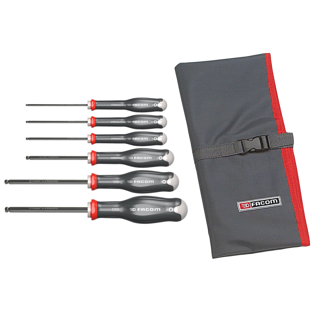 Spherical Head Hex Screwdriver Set (6 pc.)