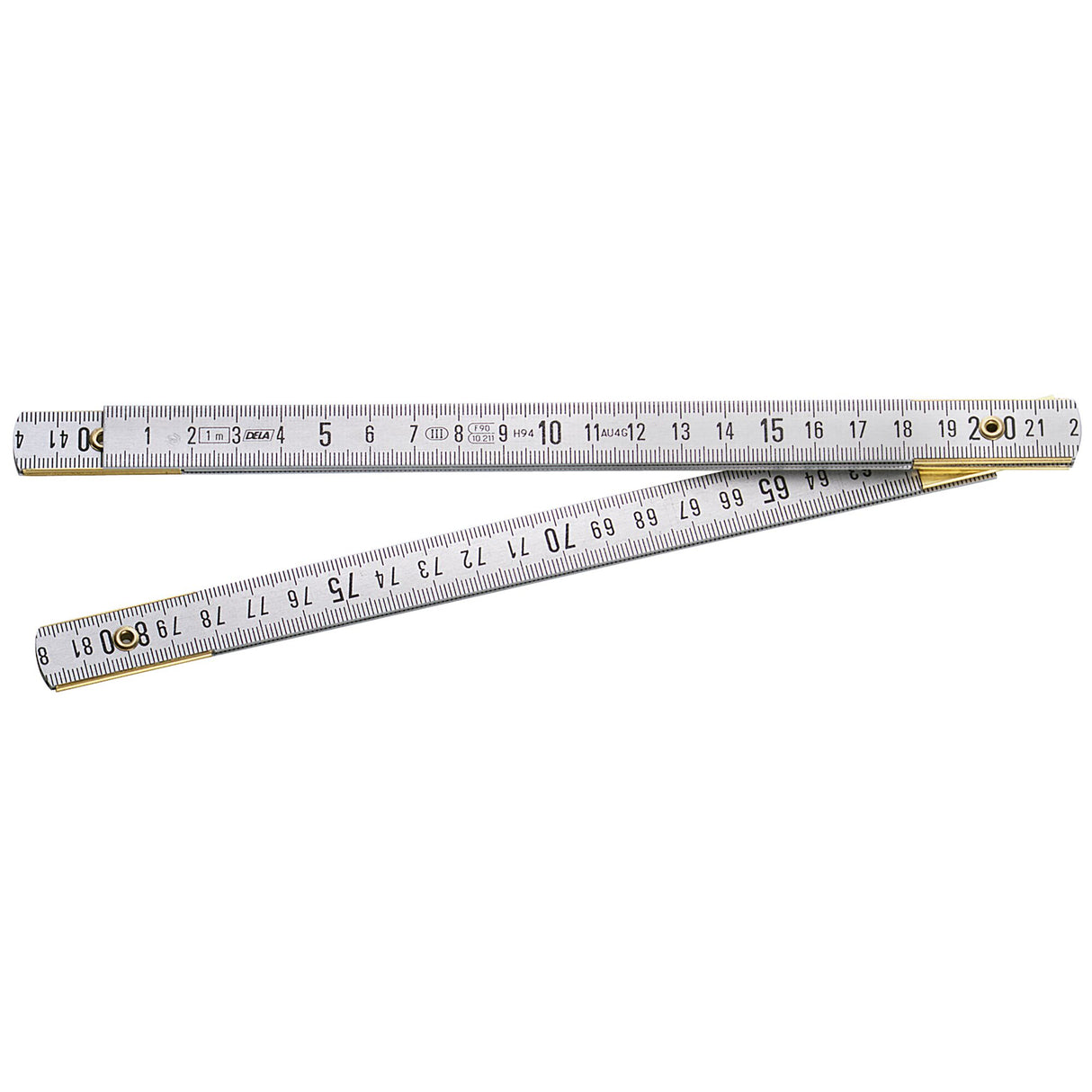1m Brass Metric Folding Ruler