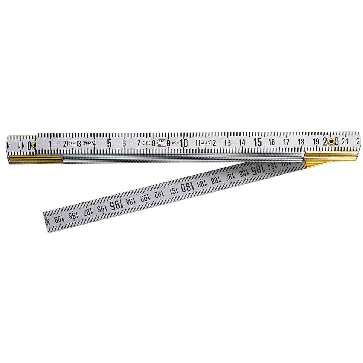 2m Brass Metric Folding Ruler