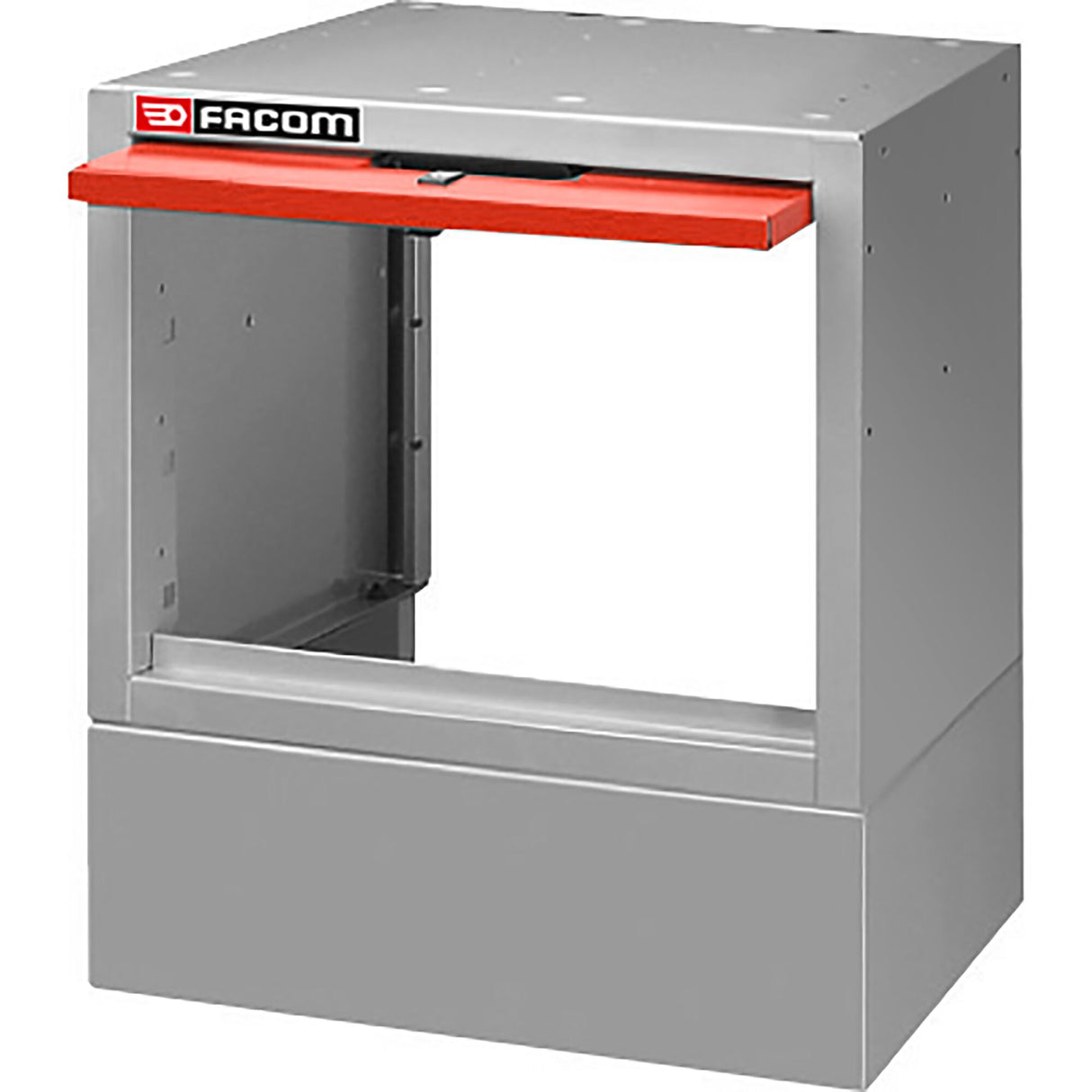 Small width base-wheel arch-metal door with lock, l 495 x h 542 mm