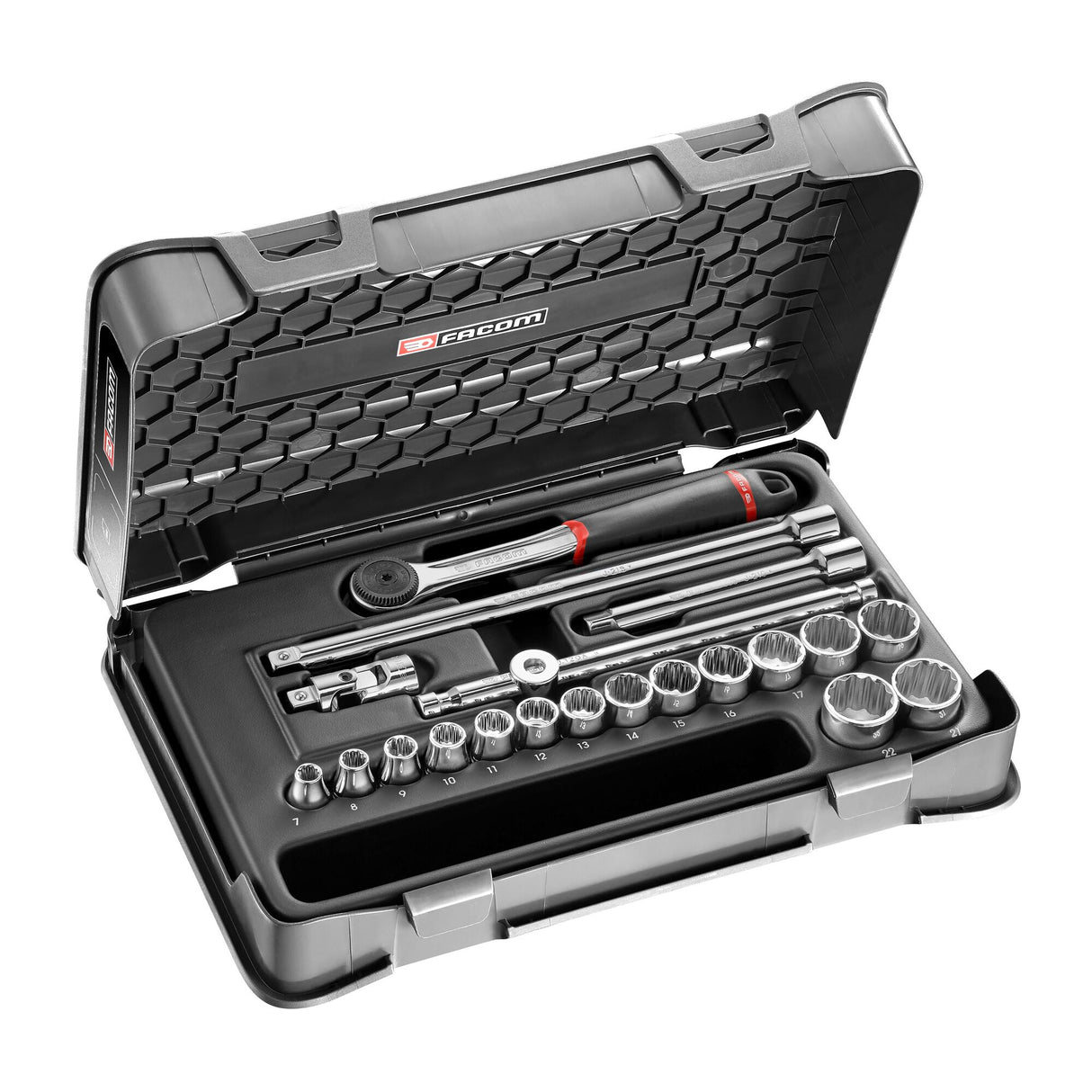3/8 in. MBOX Performance Round Head Ratchet & Socket Set (20 pc.)