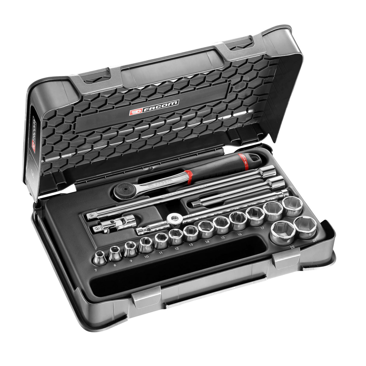 3/8 in. MBOX Performance Round Head Ratchet & Socket Set (20 pc.)