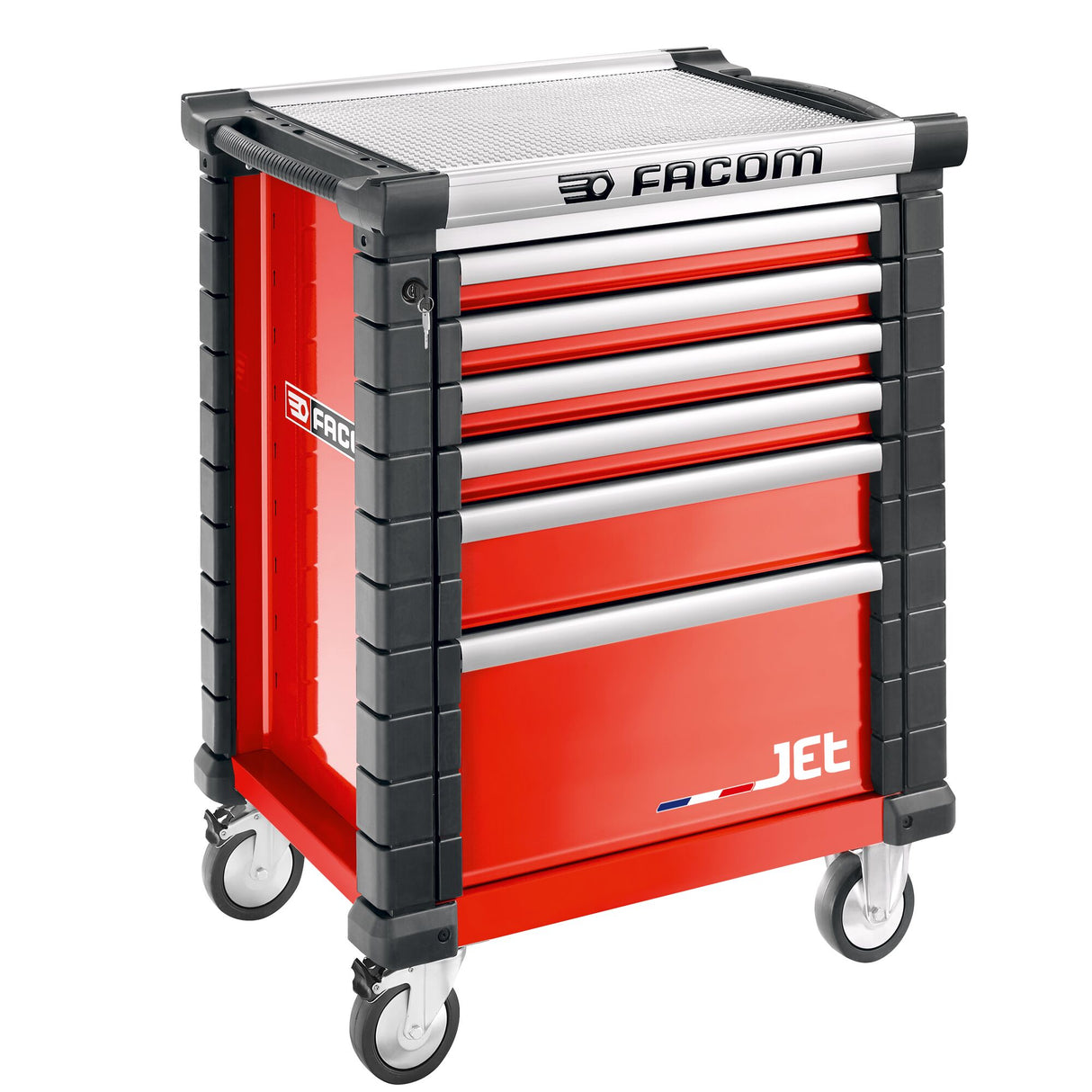 JET.6M3A - Roller cabinet, 6 drawers, l 569 x h 421 mm, 3 modules per drawer, 0,28 m² top