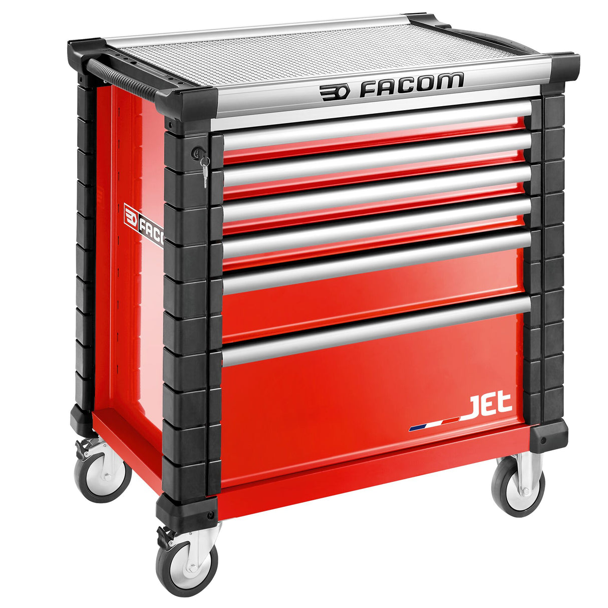 Roller Cabinet, 6 Drawers, L 759 x H 421 mm, 4 Modules Per Drawer, 0,37 m® Top