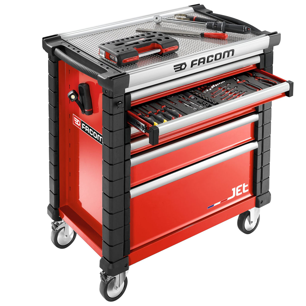 Roller Cabinet, 6 Drawers, L 759 x H 421 mm, 4 Modules Per Drawer, 0,37 m® Top