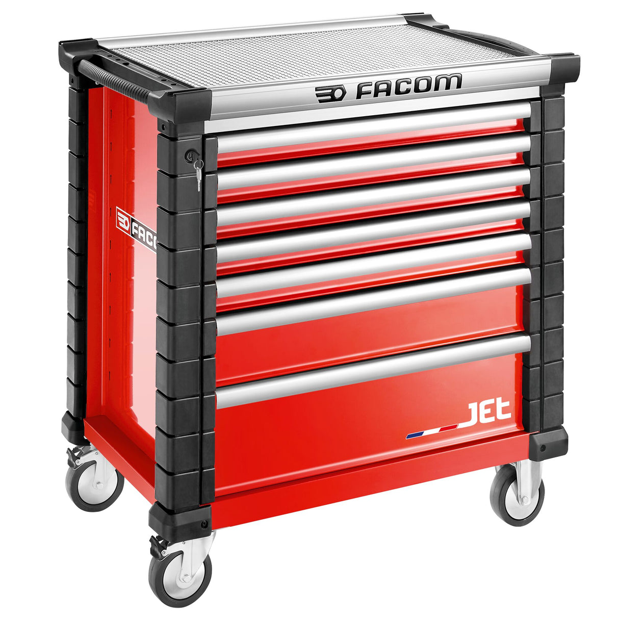 Roller Cabinet, 7 Drawers, L 759 x H 421 mm, 4 Modules Per Drawer, 0,37 m® Top