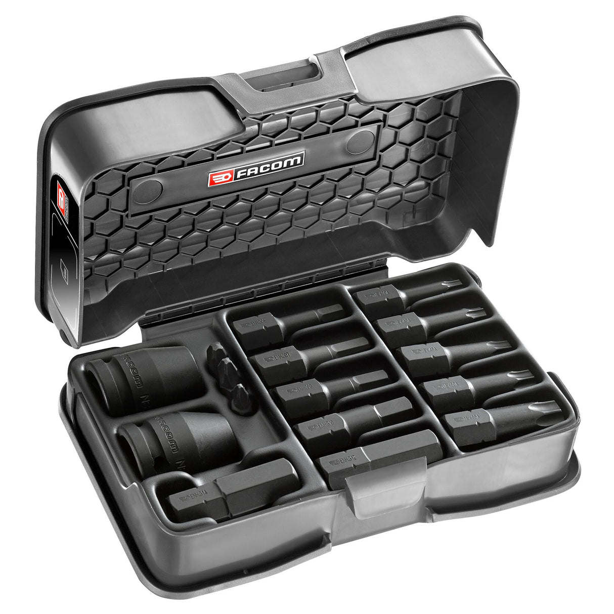 14 pc. 3/8 in. square drive coupler impact screwbit set