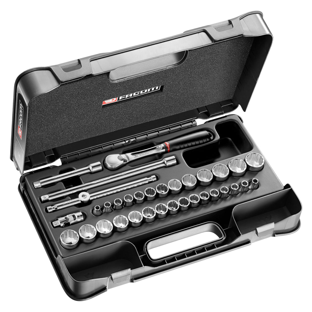 3/8 in. MBOX Pear-Head Ratchet and Socket Set (34 pc.)