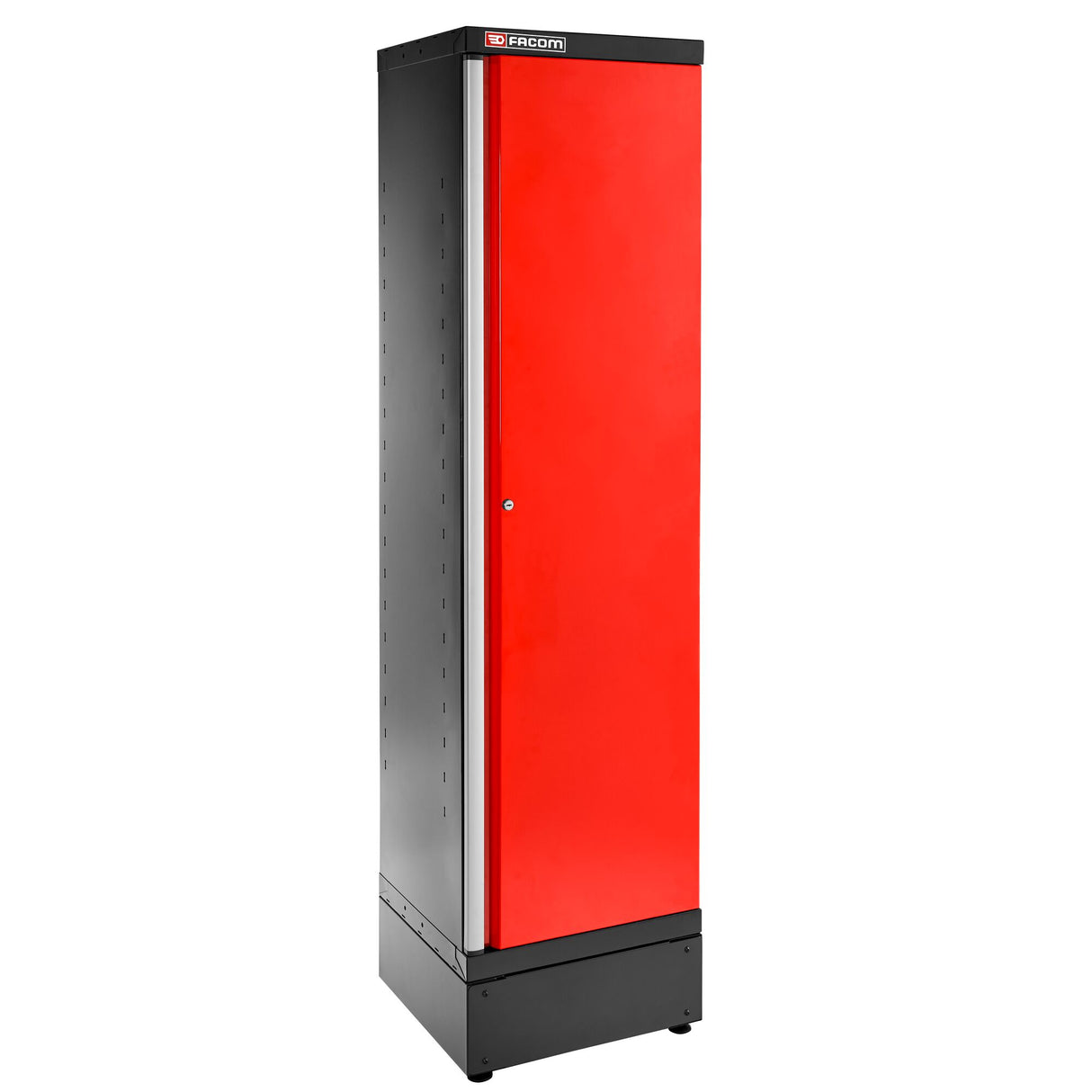 Cabinet 1 Solid Door, 3 Shelves, L 533 x D 506 x H 2060 mm, Red
