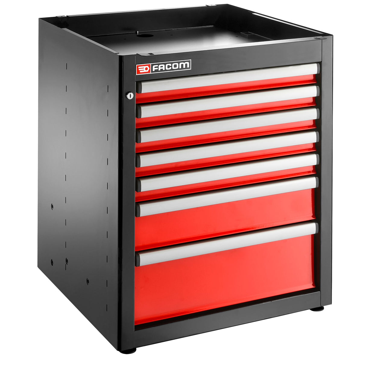 Single Base Unit, 7 Drawers, 569 x 421 mm, Red