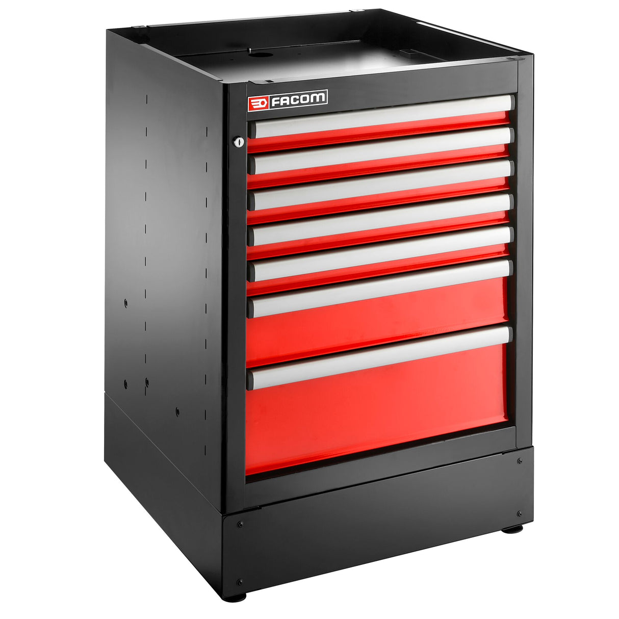 Single Base Unit, 7 Drawers, 569 x 421 mm, Red