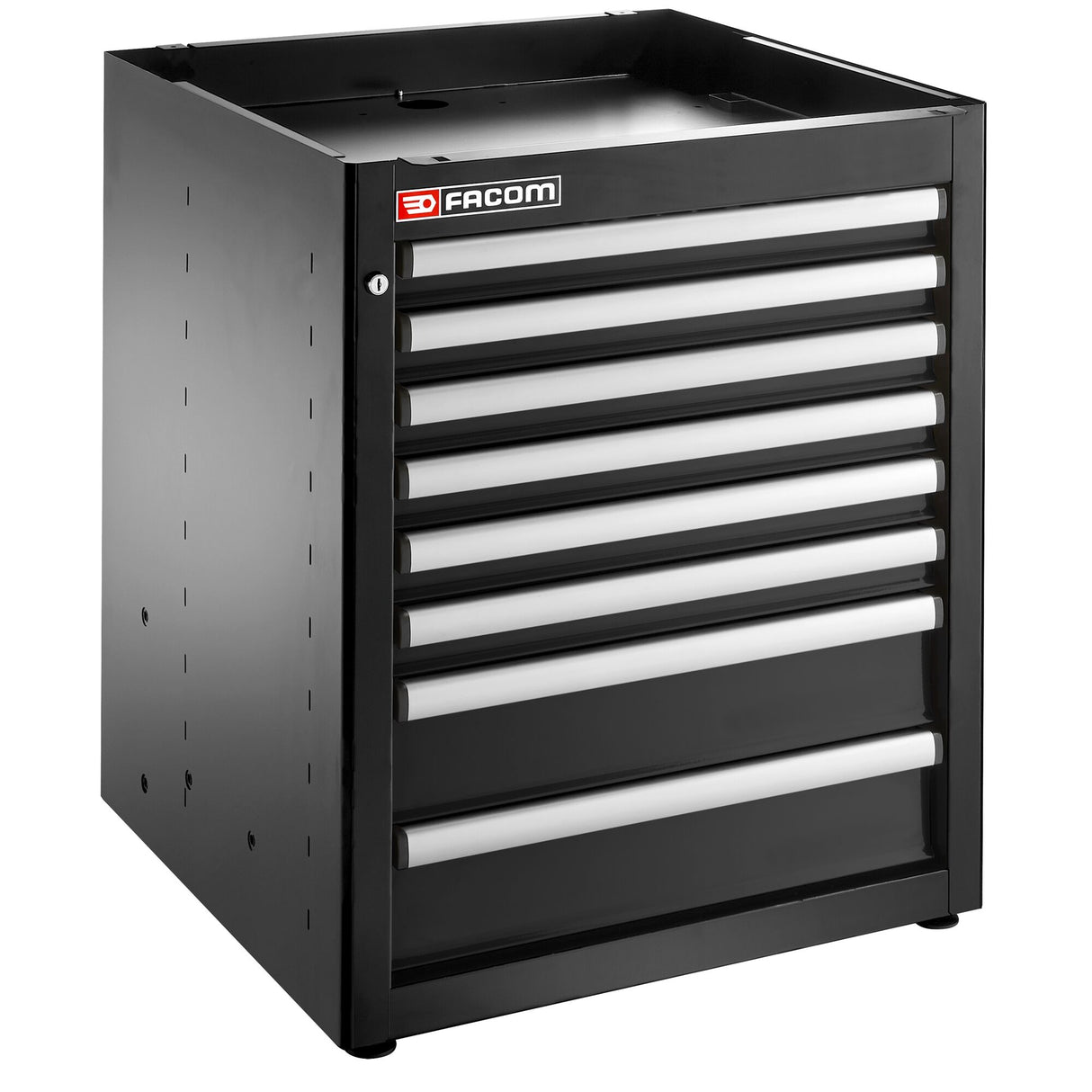 Single Base Unit, 8 Drawers, 569 x 421 mm, Black