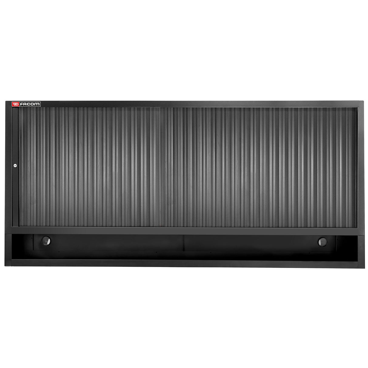 Triple Top Unit With Shutter Pegboards for Vertical Storage, Black