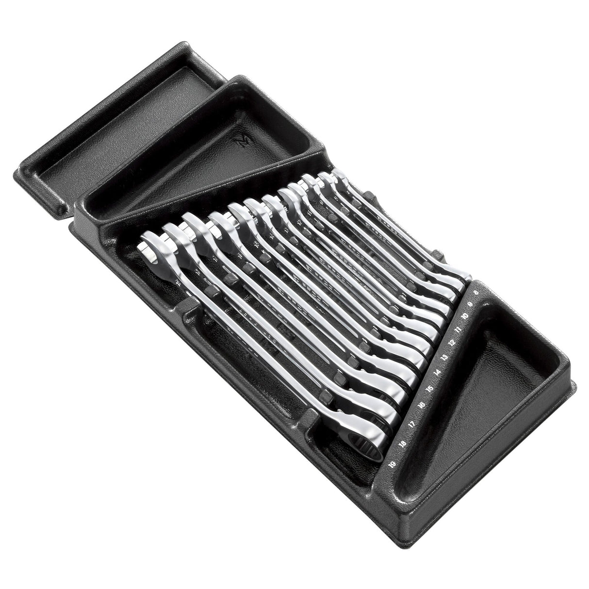 RATCHET COMBINATION WRENCHES - 467B - Performance - Plastic Tray - 12 pc.