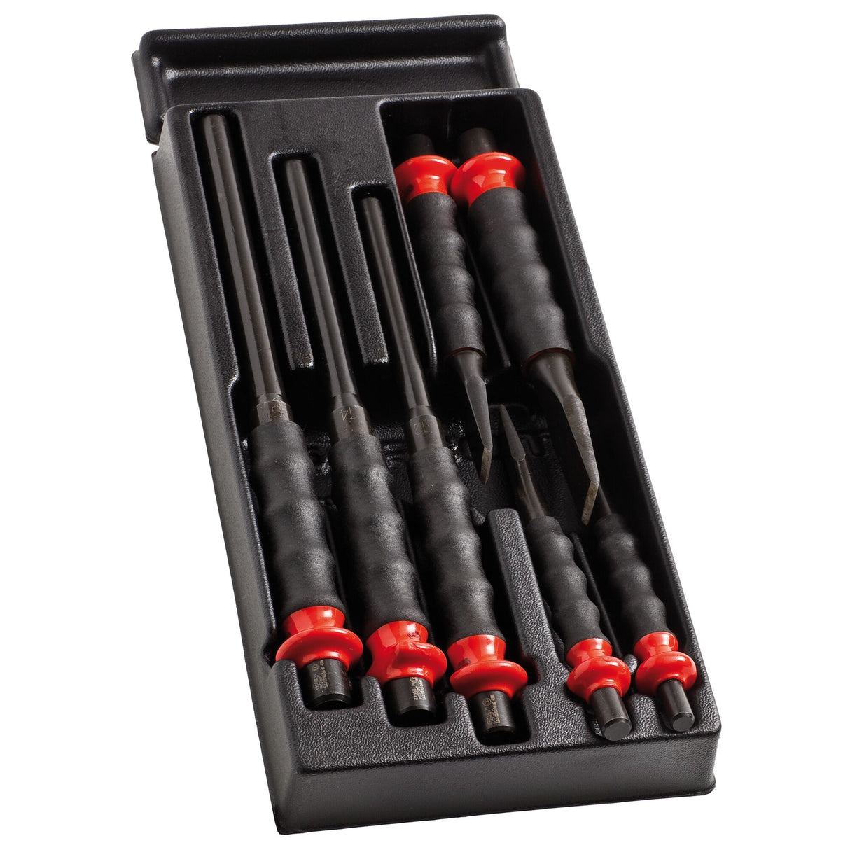 Sheath punch & chisel set, 7 pieces, non packaged