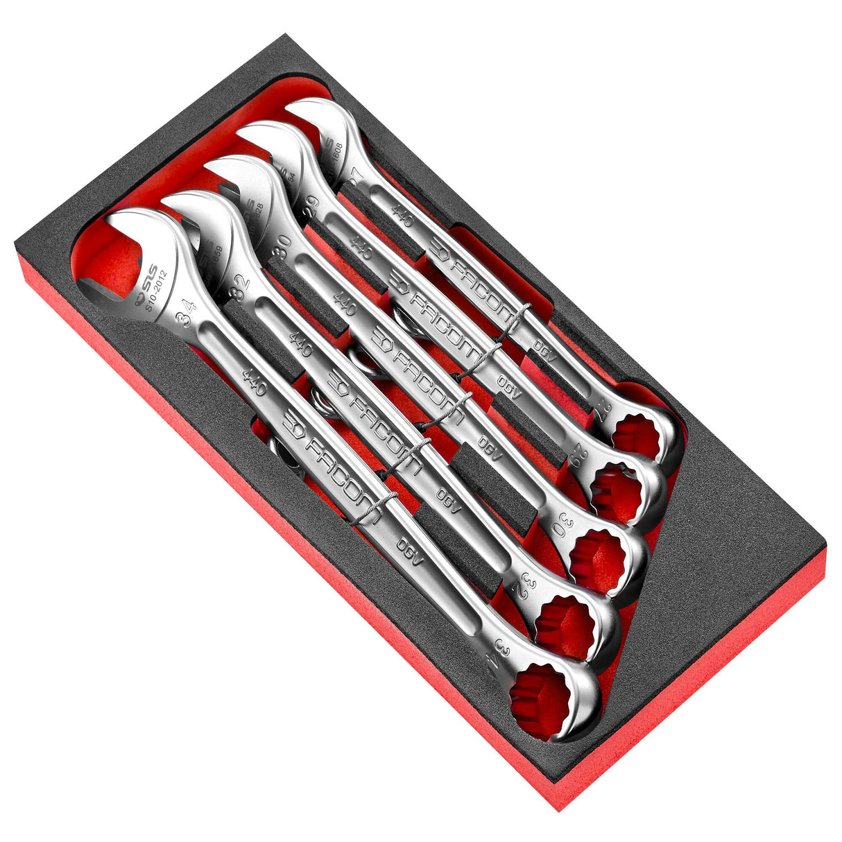 27-34mm Combination Wrench Set, SLS Foam Module (5 pc.)