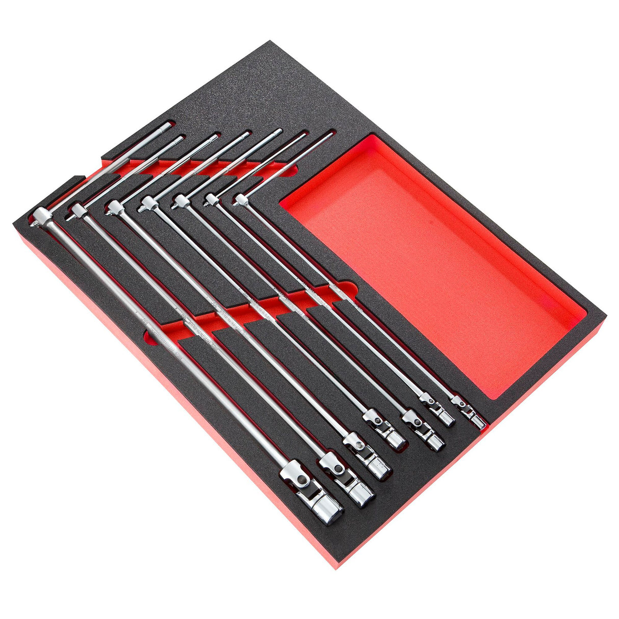 UNIVERSAL JOINT SOCKET WRENCHES - 99C - Sliding T Handle - Foam Tray - 7 pc.