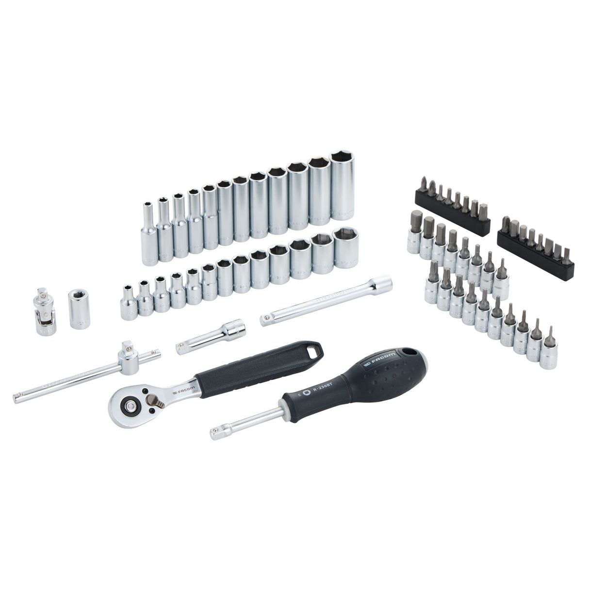 1/4 Socket Set In Foam Module - 66 Pcs