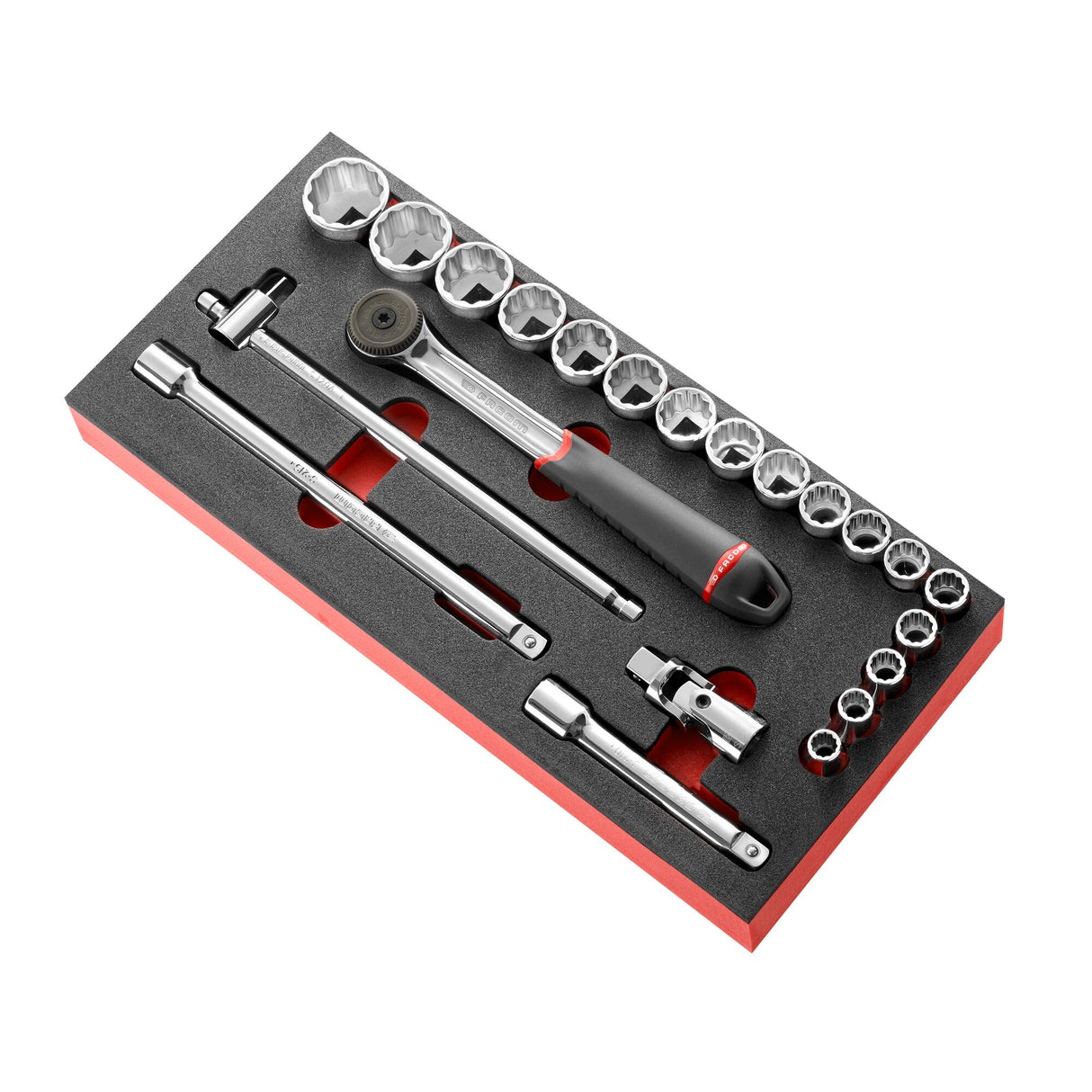 1/2 in. Socket Set in Foam Module (22 pc.)