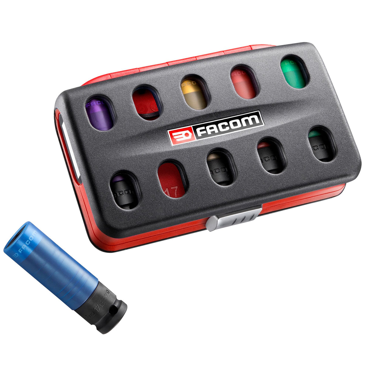 15mm to 22mm 1/2 in. Drive Reinforced Long Impact Socket Set (5 pc.)