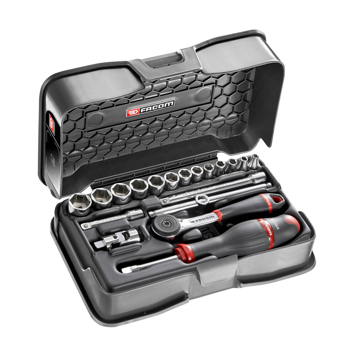 1/4 in. MBOX Performance Round Head Ratchet & Socket Set (19 pc.)