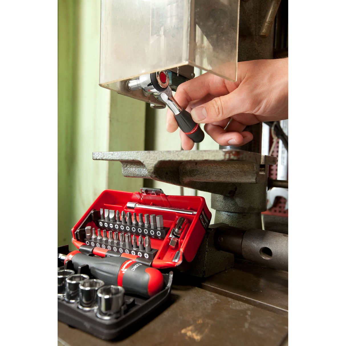 1/4 in. NANO Twist Handle Ratchet & Socket Set (38 pc.)