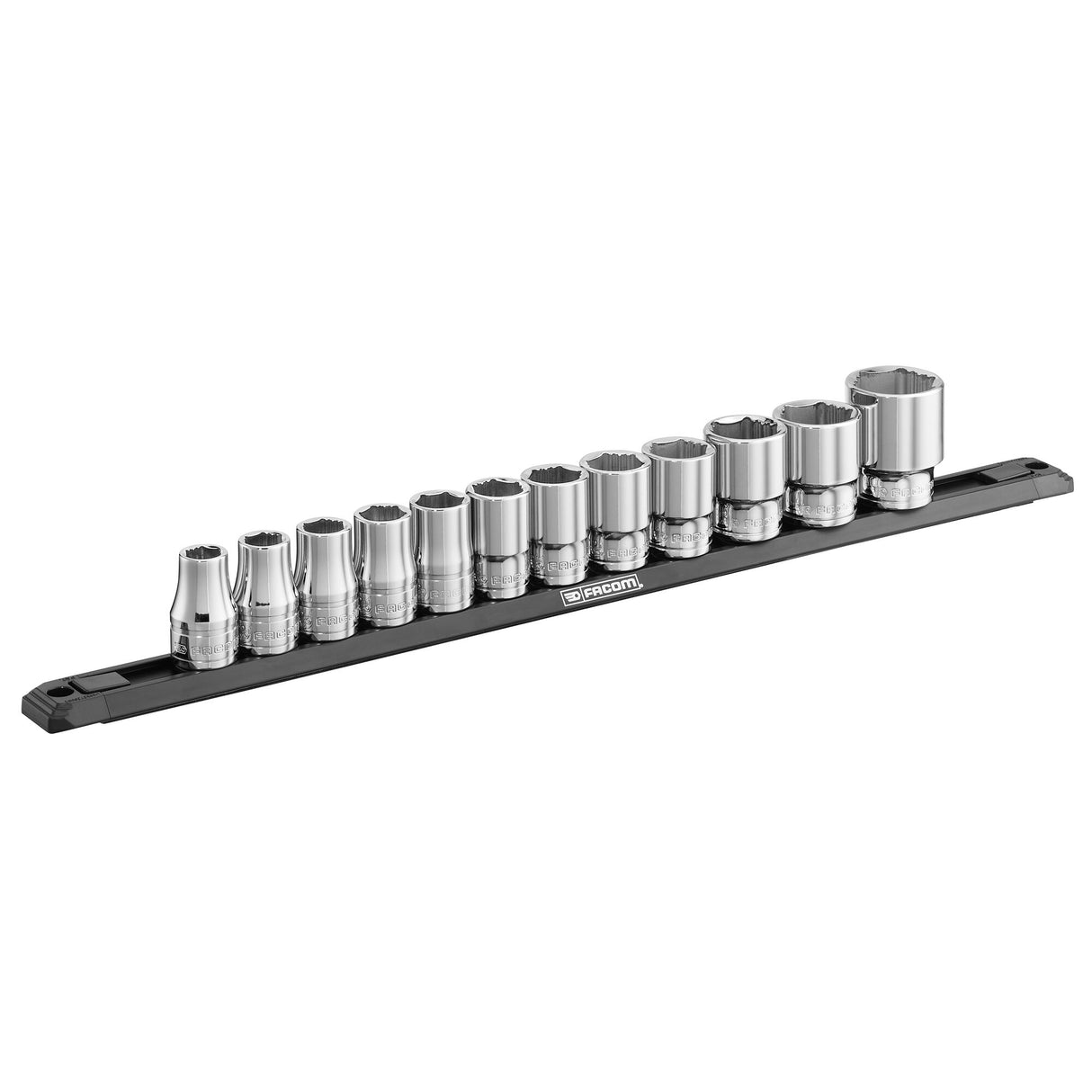 1/2 in. 6-Point OGV® Grip Socket Set on Magnetic Rack (12 pc.)