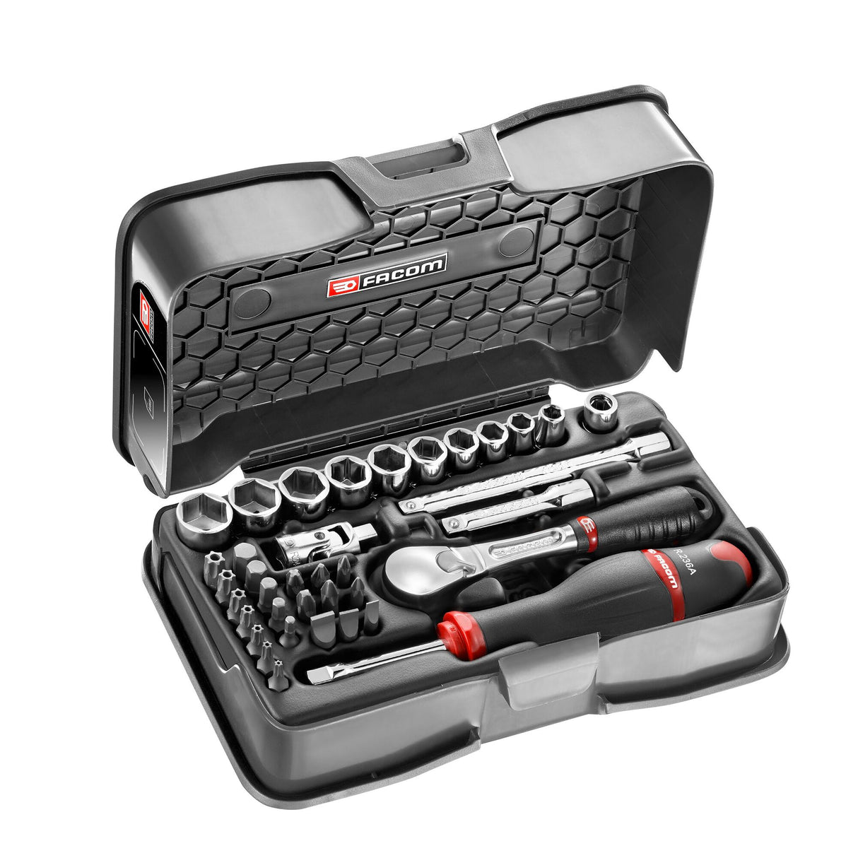 1/4 in. MBOX Pear Head Ratchet & Socket Set (37 pc.)
