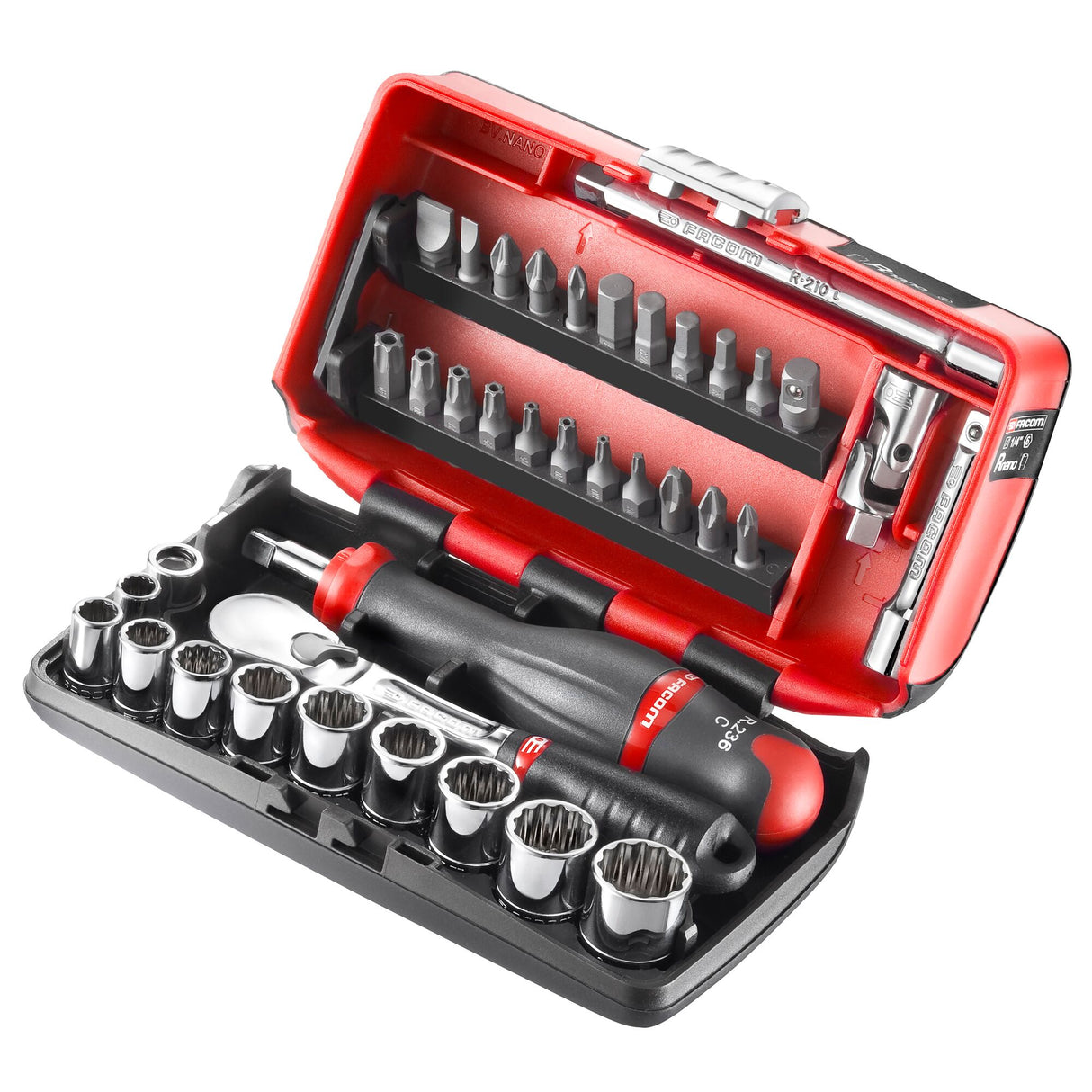 1/4 in. NANO Pear Head Ratchet & Socket Set (38 pc.)