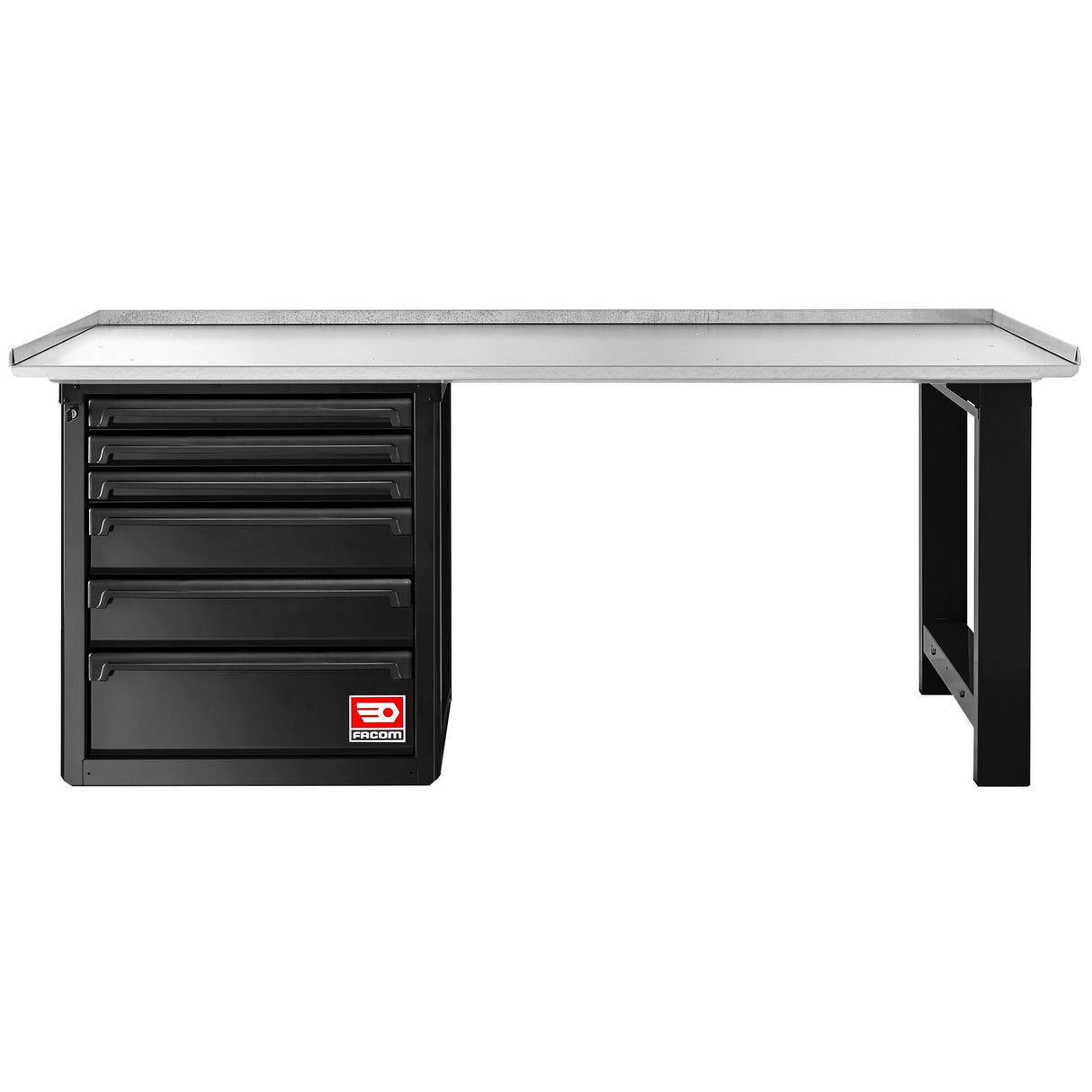 RWS2.0 - 2m Workbench Stainless-Steel Worktop, Black