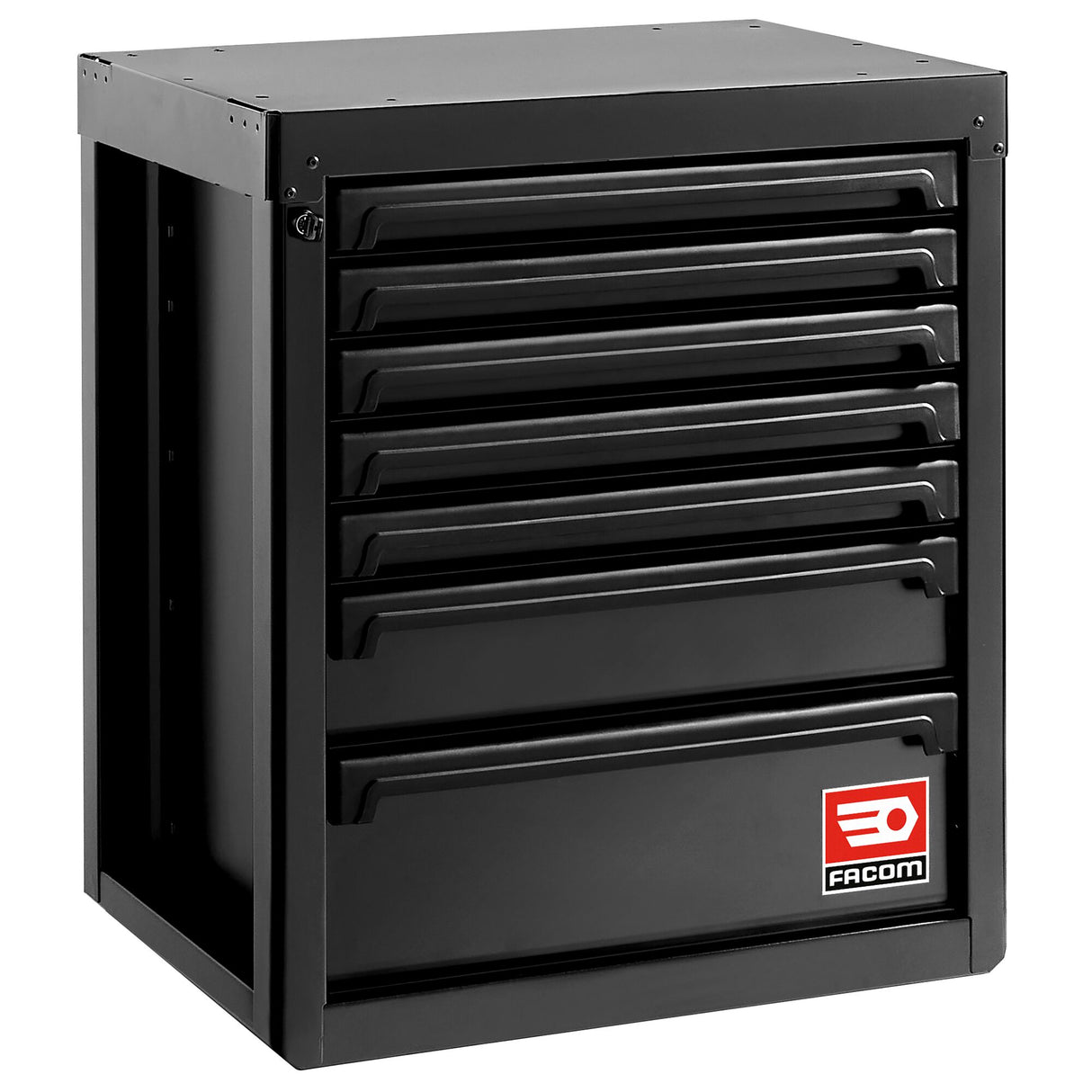 Base Unit, 7 Drawers, Black