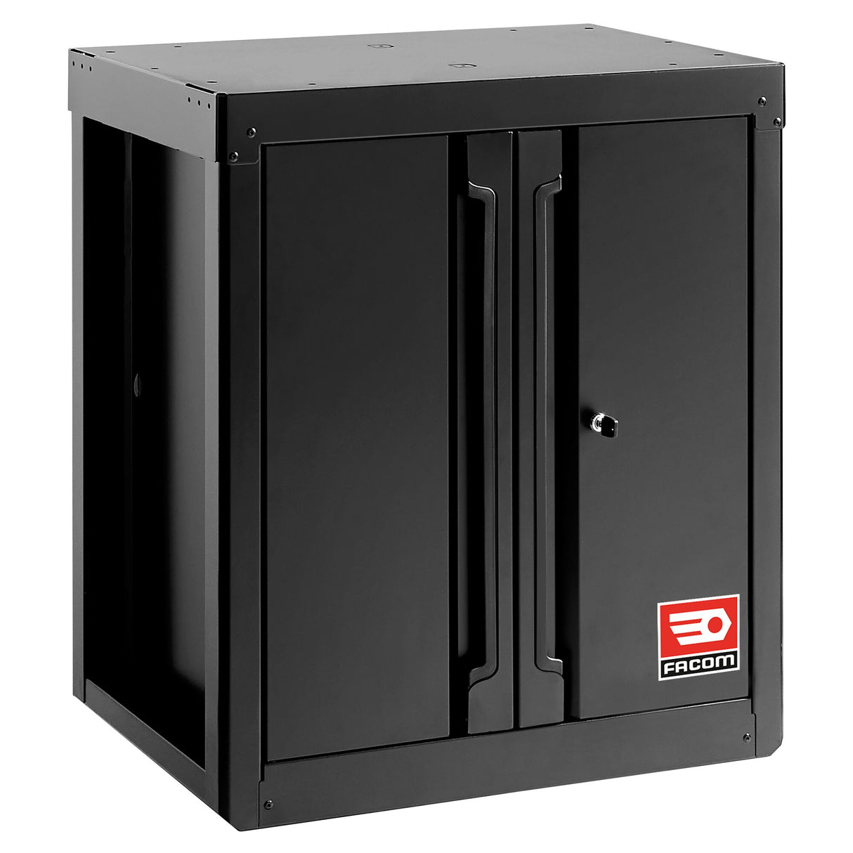Base Unit With 2 Solid Doors, Black