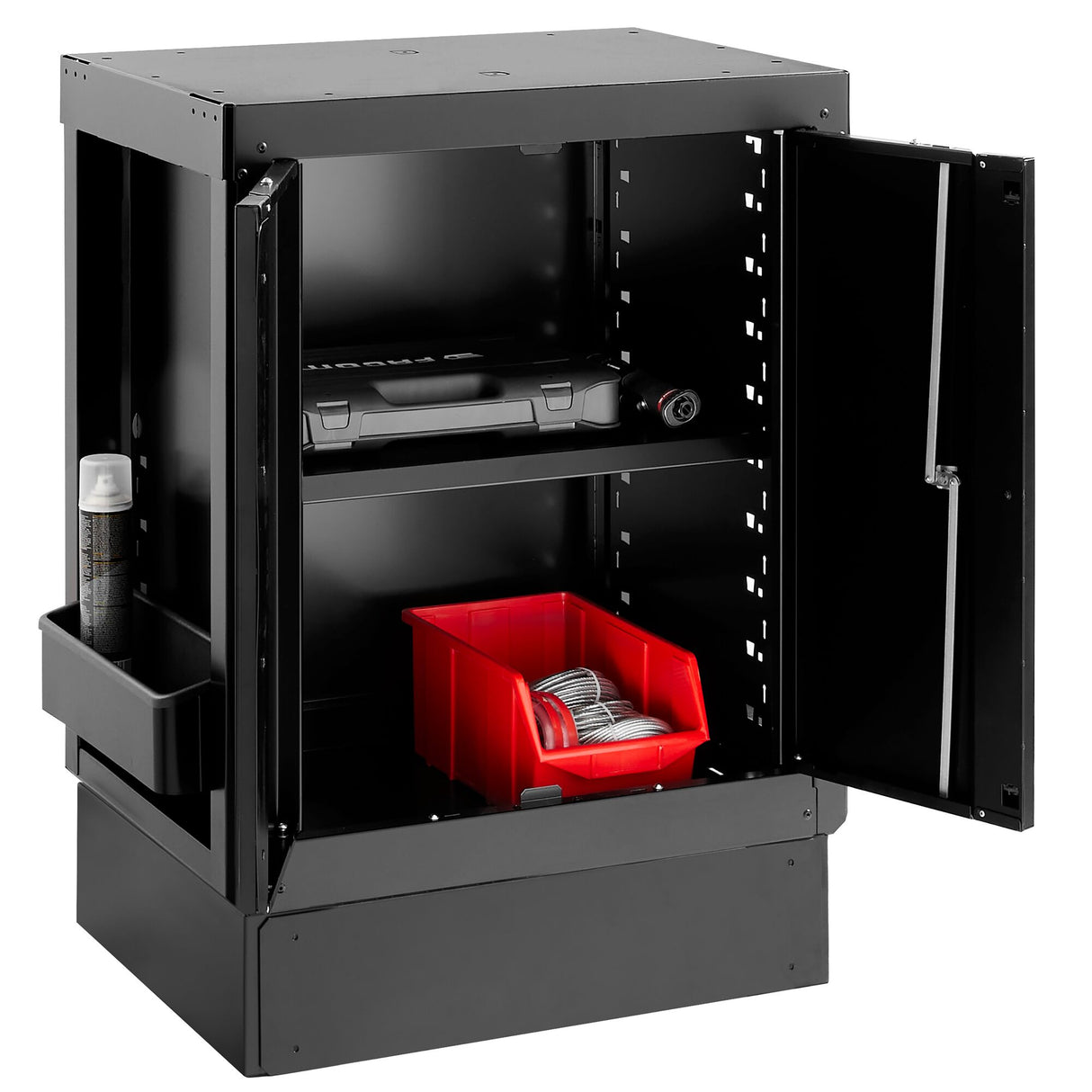 Base Unit With 2 Solid Doors, Black