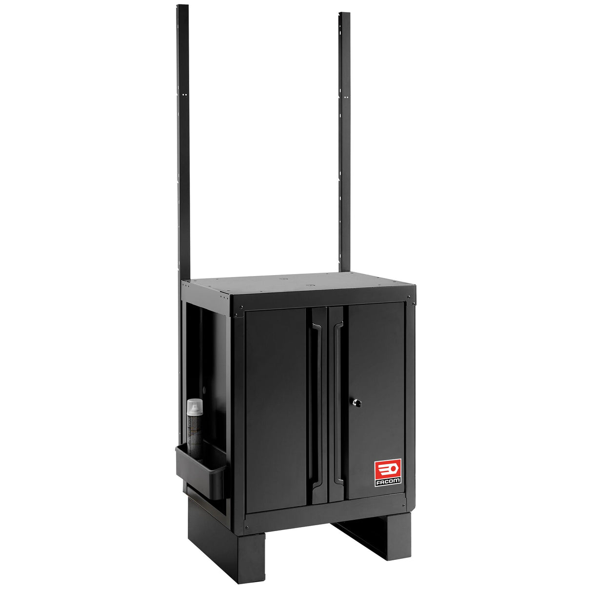 Base Unit With 2 Solid Doors, Black