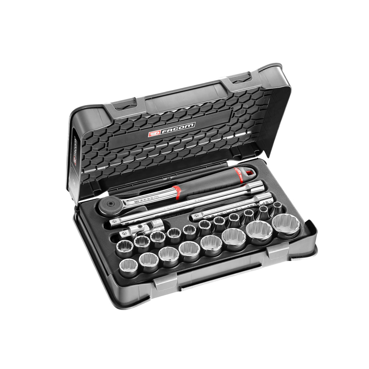 1/2 in. MBOX Performance Round Head Ratchet & Socket Set (23 pc.)