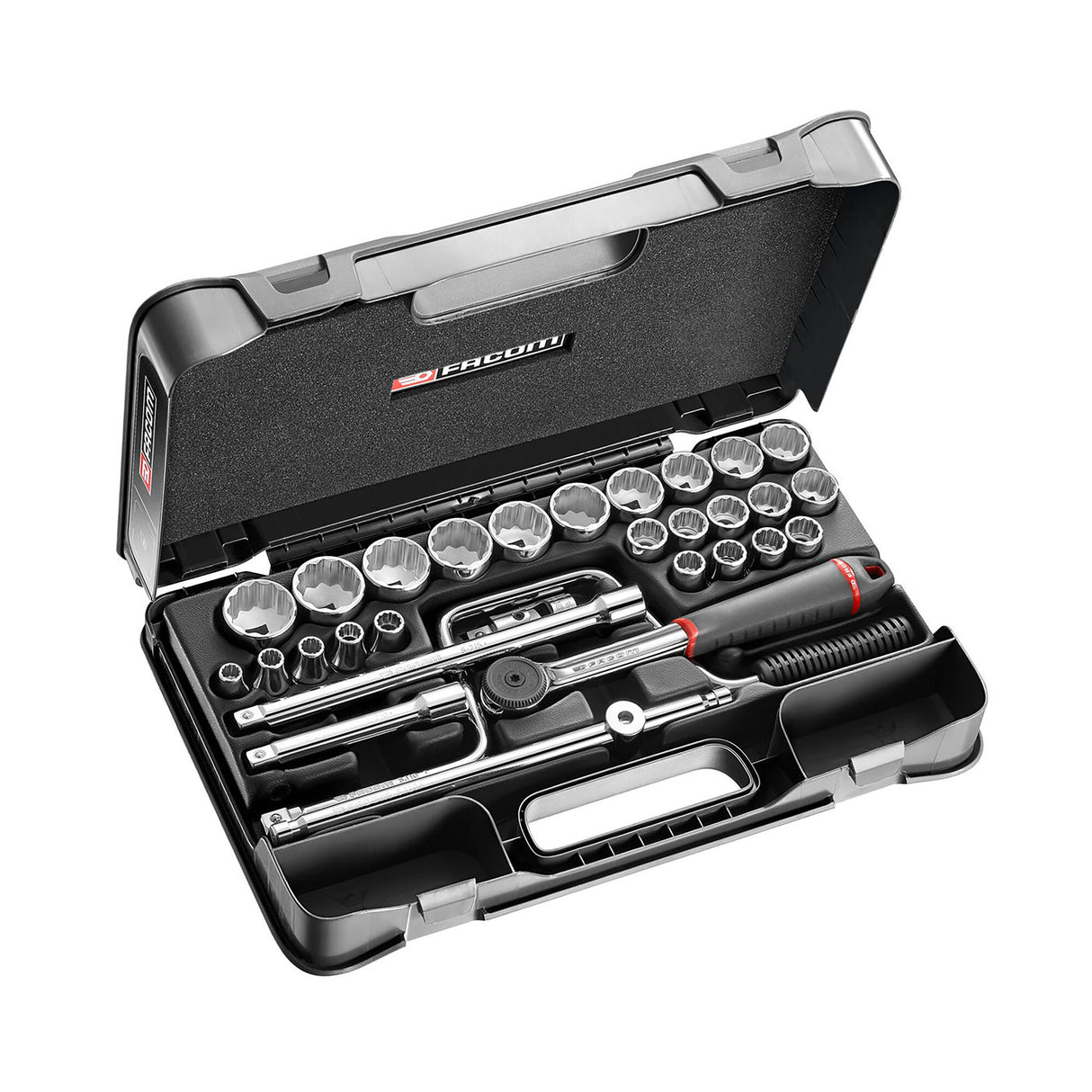 1/2 in. MBOX Socket Set With Pear-Head Ratchet (30 pc.)