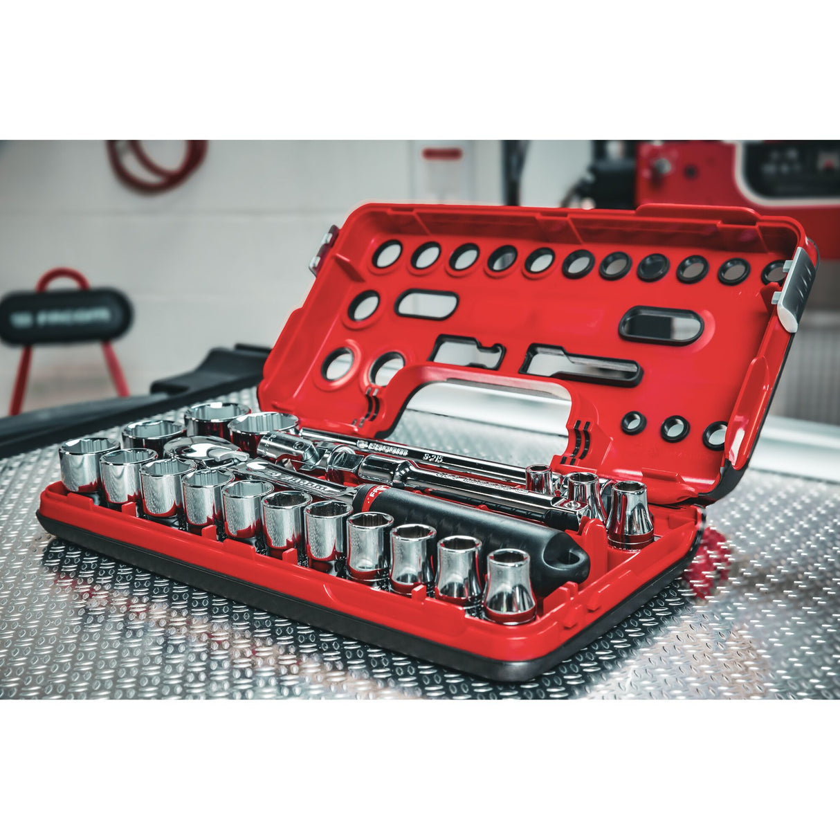 1/2 in. 6-point OGV® Grip Socket Set in Detection Box (21 pc.)