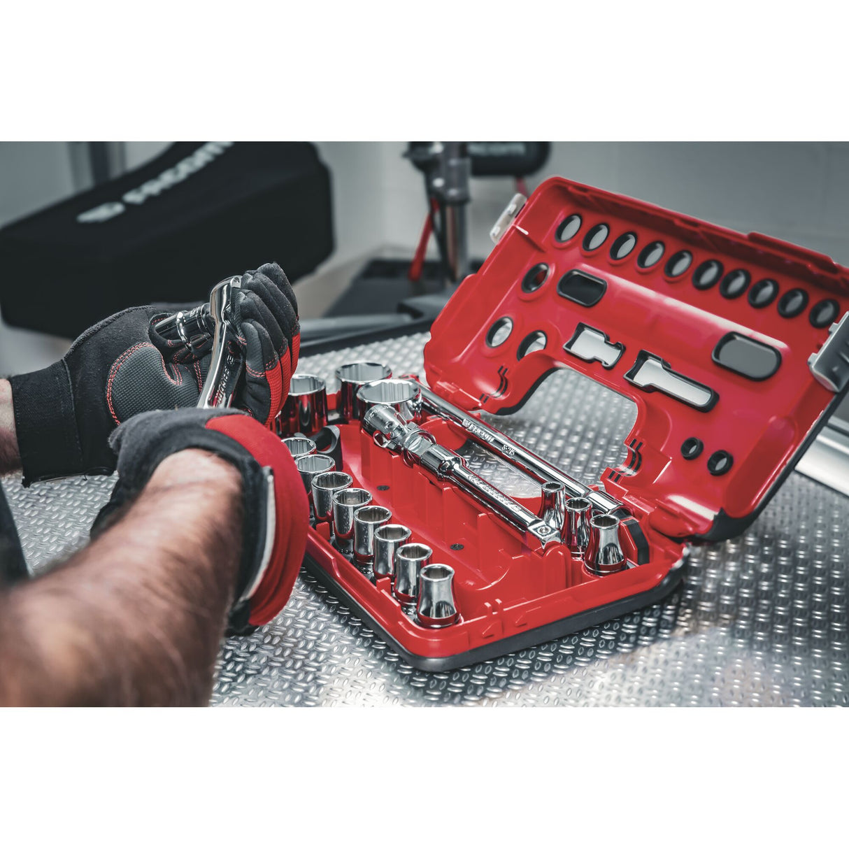 1/2 in. 6-point OGV® Grip Socket Set in Detection Box (21 pc.)