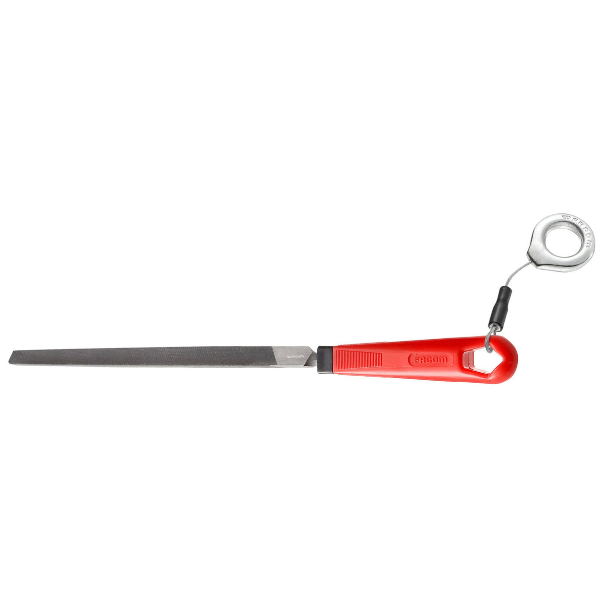 Half-Soft Triangular File With Grip, Safety Lock System