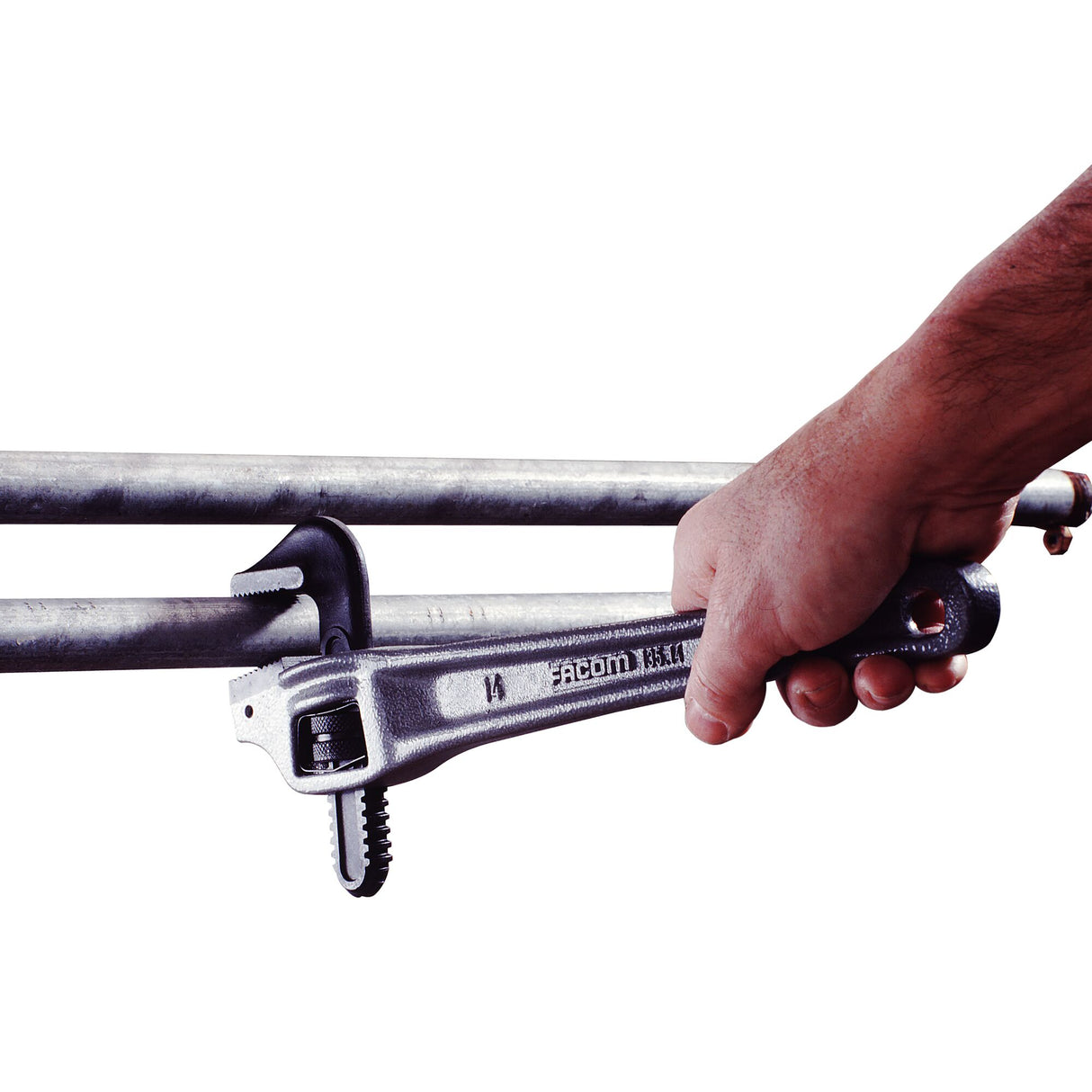 135A - Light alloy 90° offset American model pipe wrenches