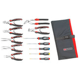 Maintenance Plier and Screwdriver Set in a Nylon Roll (12 pc.)